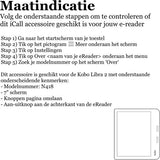 Hoes geschikt voor Kobo Libra 2 - Book Case Premium Sleep Cover Leer Hoesje met Auto/Wake Functie - Zwart