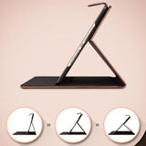 iPad Air 10.5 (2019) Hoes - Smart Book Case Lederen Hoesje - iCall - Lichtbruin