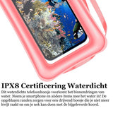 Waterdichte Telefoonhoesjes Drijvend - Universele Drybag Onderwater Roze