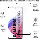 Screenprotector geschikt voor Samsung Galaxy A53 - Gehard Glas Beschermglas Tempered Glass Volledig Dekkende Screen Protector