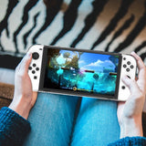 Case geschikt voor Nintendo Switch Oled - Accessoires geschikt voor Nintendo Switch OLED Transparant Hoes