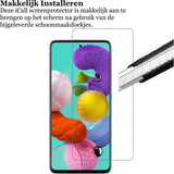 Screenprotector geschikt voor Samsung A51 - FullGuard Screen Protector