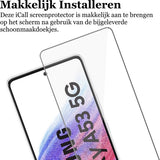 Screenprotector geschikt voor Samsung Galaxy A53 - Gehard Glas Beschermglas Tempered Glass Screen Protector