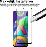 Screenprotector geschikt voor Samsung M21 - Full Screen Protector Glas