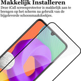 Screenprotector geschikt voor Samsung Galaxy M22 - Full Screen Protector Glas