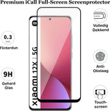 Screenprotector geschikt voor Xiaomi 12X - Gehard Glas Beschermglas Tempered Glass Volledig Dekkende Screen Protector