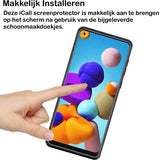 Screenprotector geschikt voor Samsung A21s - FullGuard Glas Screen Protector