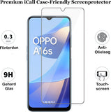 Screenprotector geschikt voor Oppo A16 / A16s - Glas Screen Protector