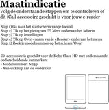 Hoes geschikt voor Kobo Clara HD - Book Case Leer Wallet Cover Hoesje Roségoud