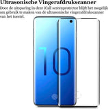Screenprotector geschikt voor Samsung Galaxy S10 - Tempered Glass Gehard Glas Case-Friendly Screen Protector - Ondersteunt Vingerafdrukscanner