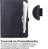 Apple iPad Pro 11 (2018) Hoes Smart Vintage Book Case Leer Zwart - Hoesje van iCall