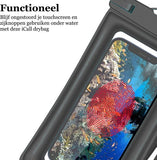 Waterdichte Telefoonhoesjes Drijvend - Universele Drybag underwater Zwart