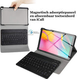 Samsung Galaxy Tab A 10.1 Hoes met Toetsenbord - 10.1 inch - Samsung Galaxy Tab A 10.1 Hoes Book Case Cover Hoesje met Toetsenbord Zwart