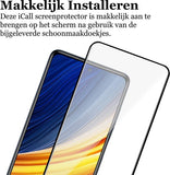 Screenprotector geschikt voor Xiaomi Poco X3 Pro - Beschermglas Full - Glas Screen Protector