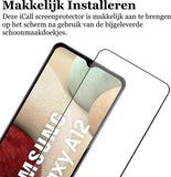 Screenprotector geschikt voor Samsung A12 - FullGuard Glas Screen Protector