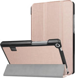 Huawei T3 7 inch Hoes - Smart Book Case Hoesje van iCall - Roségoud