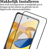 Screenprotector geschikt voor Xiaomi Poco M4 Pro 5G - Glas Full Screen Protector