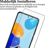 Screenprotector geschikt voor Xiaomi Redmi Note 11 / Note 11S - Gehard Glas Beschermglas Tempered Glass Screen Protector