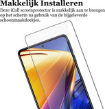 Screenprotector geschikt voor Xiaomi Poco F4 - Gehard Glas Beschermglas Tempered Glass Screen Protector
