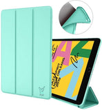 iPad 10.2 (2019) Hoes - Smart Book Case Siliconen Hoesje -Million Groen