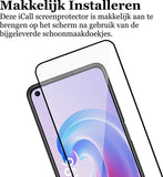Screenprotector geschikt voor Oppo A96 - Gehard Glas Beschermglas Tempered Glass Volledig Dekkende Screen Protector