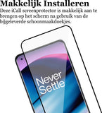 Screenprotector geschikt voor OnePlus Nord N20 - Gehard Glas Beschermglas Tempered Glass Volledig Dekkende Screen Protector