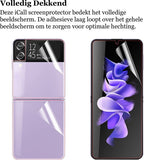 Screenprotector geschikt voor Samsung Galaxy Z Flip 3 - PET Screen Protector