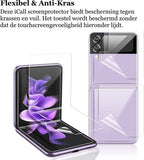 Screenprotector geschikt voor Samsung Galaxy Z Flip 3 - PET Screen Protector