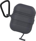 Waterdichte Hoesje geschikt voor Airpods 1 / Airpods 2 - Shock Proof Siliconen Waterproof Case Cover Hoes Zwart