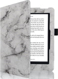 Hoes geschikt voor Kobo Nia - Book Case Premium Sleep Cover Leer Hoesje met Auto/Wake Functie - Marmer