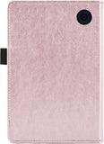 Hoes geschikt voor Kobo Sage - Book Case Premium Sleep Cover Leer Hoesje met Auto/Wake Functie - Roze