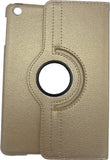 Hoes voor Apple iPad Mini 1 / 2 / 3 Book Case 360 Graden Draaibaar - Goud Leer Cover Rotatie Hoesje voor iPad Mini 1 / 2 / 3