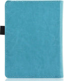 Hoes geschikt voor Kobo Nia - Book Case Premium Sleep Cover Leer Hoesje met Auto/Wake Functie - Blauw