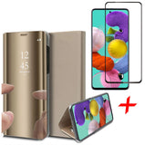 Samsung Galaxy A51 Book Case Met screenprotector Goud | iCall