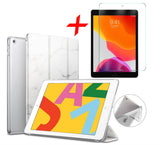 iPad 10.2 2019 Hoesje - Marmer Smart Book Case Siliconen Hoesje