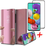 Samsung Galaxy A71 Book Case Met screenprotector Rose | iCall