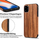 Apple iPhone 11 Pro Max Hoesje - Sandelhout Case