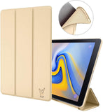 Samsung Galaxy Tab A 2018 Hoes Smart Cover - 10.5 inch - Trifold Book Case Leer Tablet Hoesje Goud