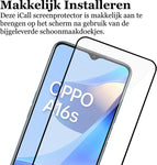 Screenprotector geschikt voor Oppo A16 / A16s - Glas Full Screen Protector