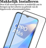 Screenprotector geschikt voor Oppo A16 / A16s - Glas Full Screen Protector