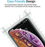 Screenprotector geschikt voor Apple iPhone Xs Max | Case Friendly | Tempered Glass - van iCall