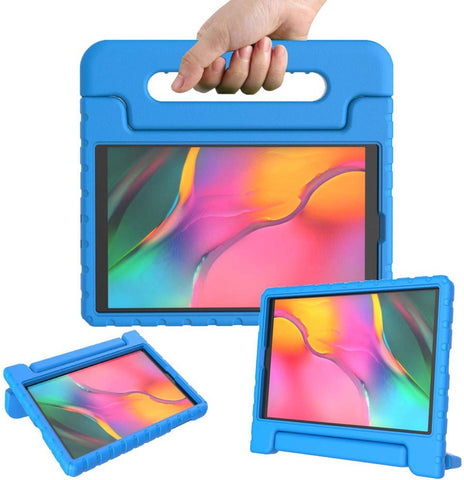 Samsung Galaxy Tab A 10.1 2019 Hoes - Kinder Back Cover Kids Case Hoesje Blauw