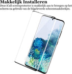 Screenprotector geschikt voor Samsung S20 Plus - Full Screen Protector Glas