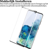 Screenprotector geschikt voor Samsung S20 Plus - Full Screen Protector Glas