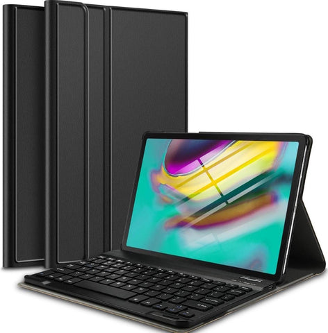 Samsung Galaxy Tab S5e Hoes met Toetsenbord - 10.5 inch - Samsung Galaxy Tab S5e Hoes Book Case Cover Hoesje met Toetsenbord Zwart