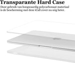Hoes geschikt voor Macbook Air 13 inch - Hard Cover Case Ultrathin Transparant - Hoesje geschikt voor MacBook Air 13 inch M1 / 2022 / 2021 / 2020 / 2019 / 2018