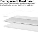 Hoes geschikt voor Macbook Air 13 inch - Hard Cover Case Ultrathin Transparant - Hoesje geschikt voor Macbook Air 13 M2 2023 / 2022