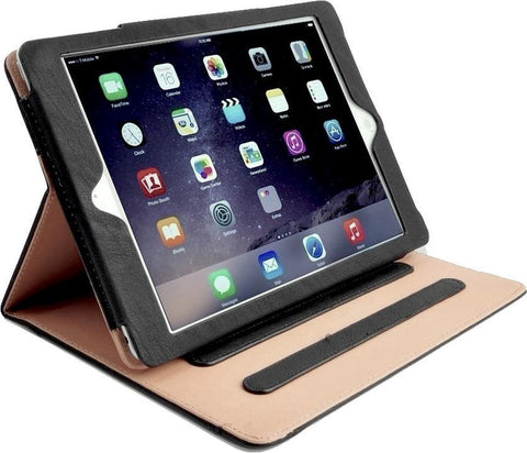 iPad Air 10.5 (2019) Hoes - Smart Book Case Leer Luxe Hoesje - iCall - Zwart