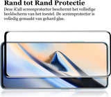 Screenprotector geschikt voor OnePlus 7 Pro - Tempered Glass Gehard Glas - Full Screen Cover Volledig Beeld - iCall