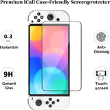 Screenprotector geschikt voor Nintendo Switch Oled - Accessoires Glas Screen Protector